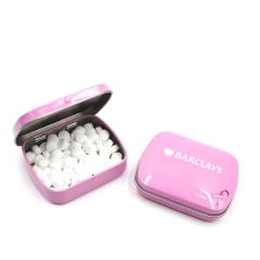 Hinge tin with Sugar free Mints