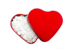 Heart shaped tins